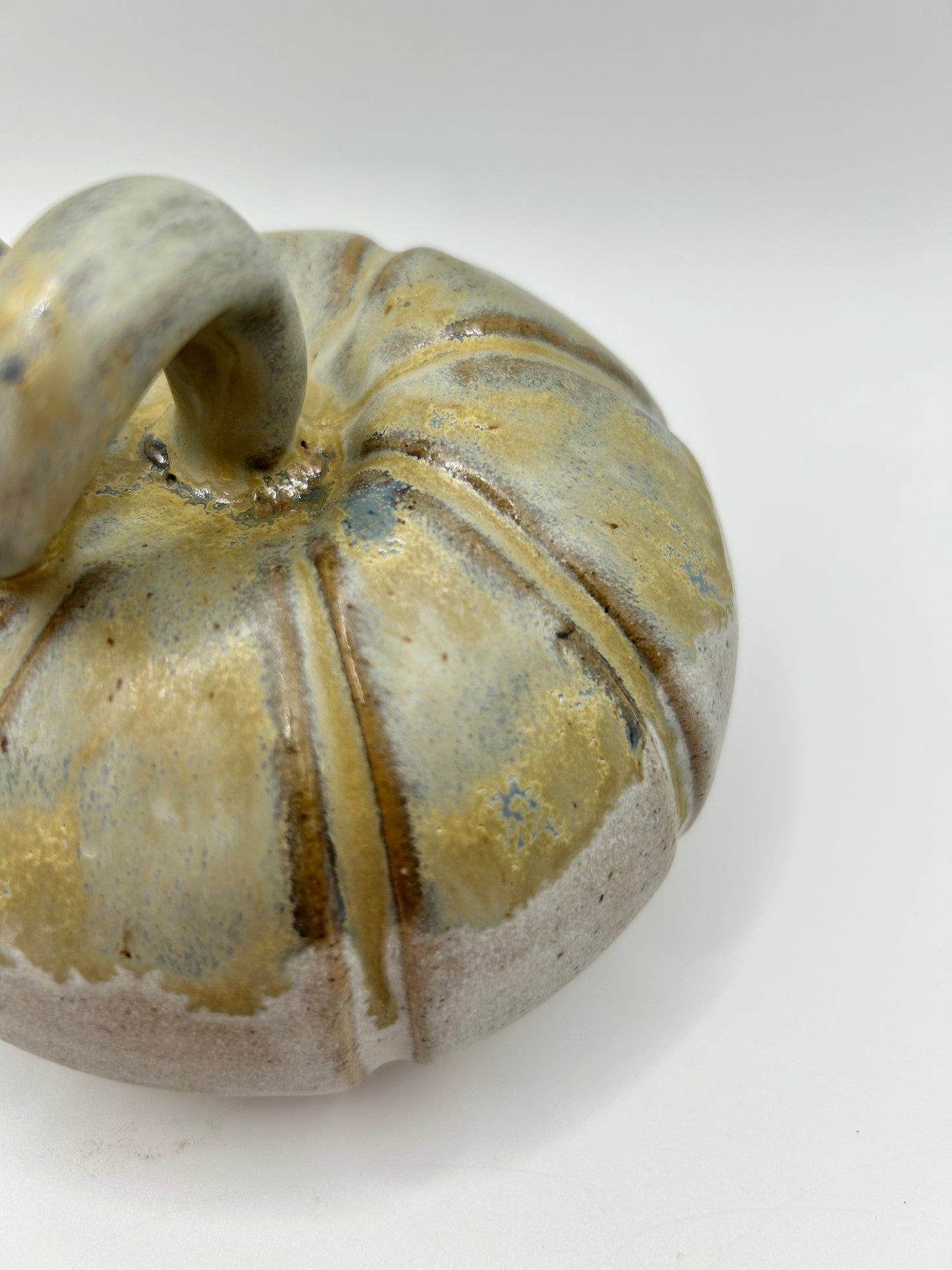 Pumpkin #10- Large Alabaster and Smoke