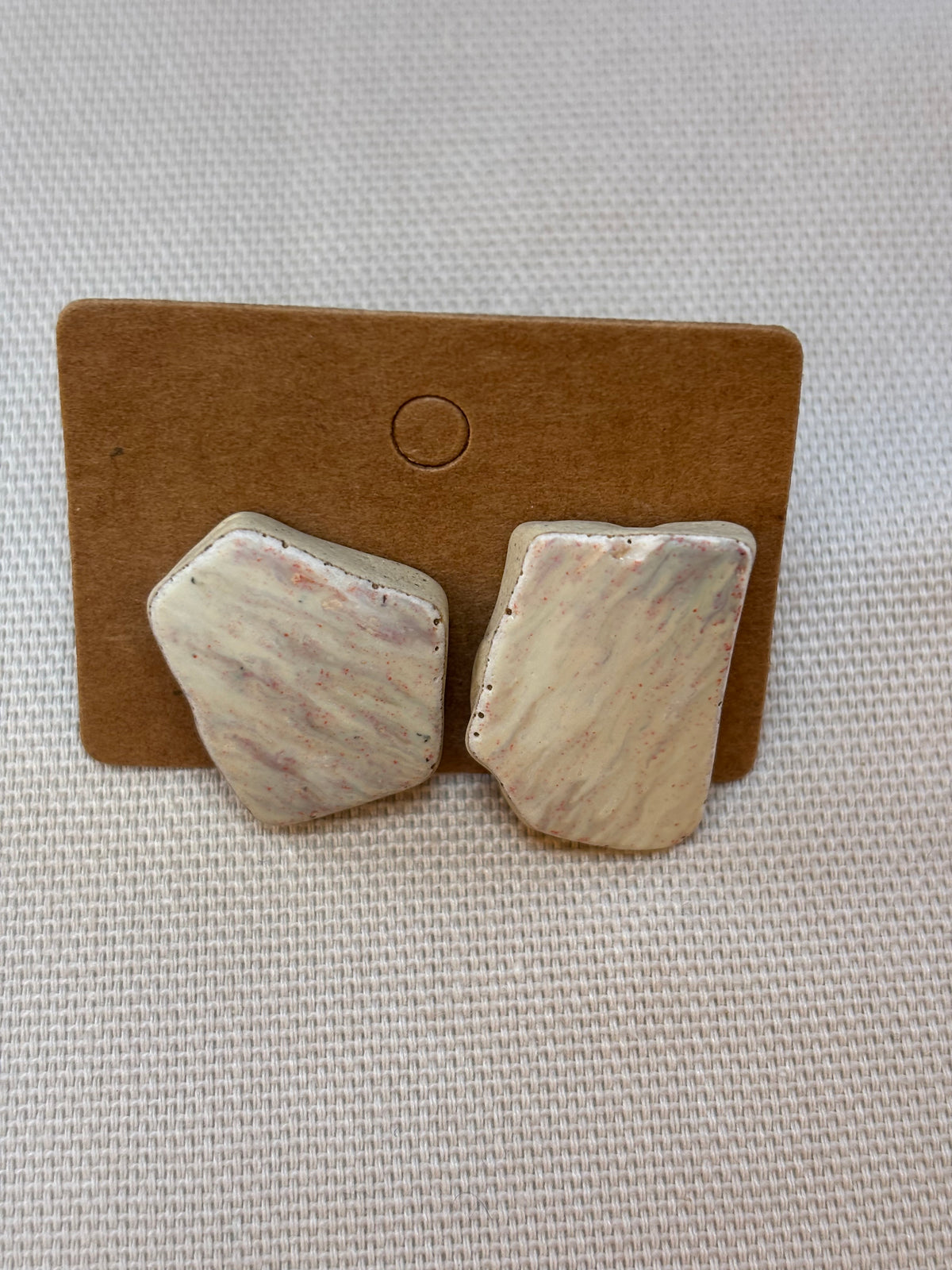 3 - Pottery Piece Stud Earrings