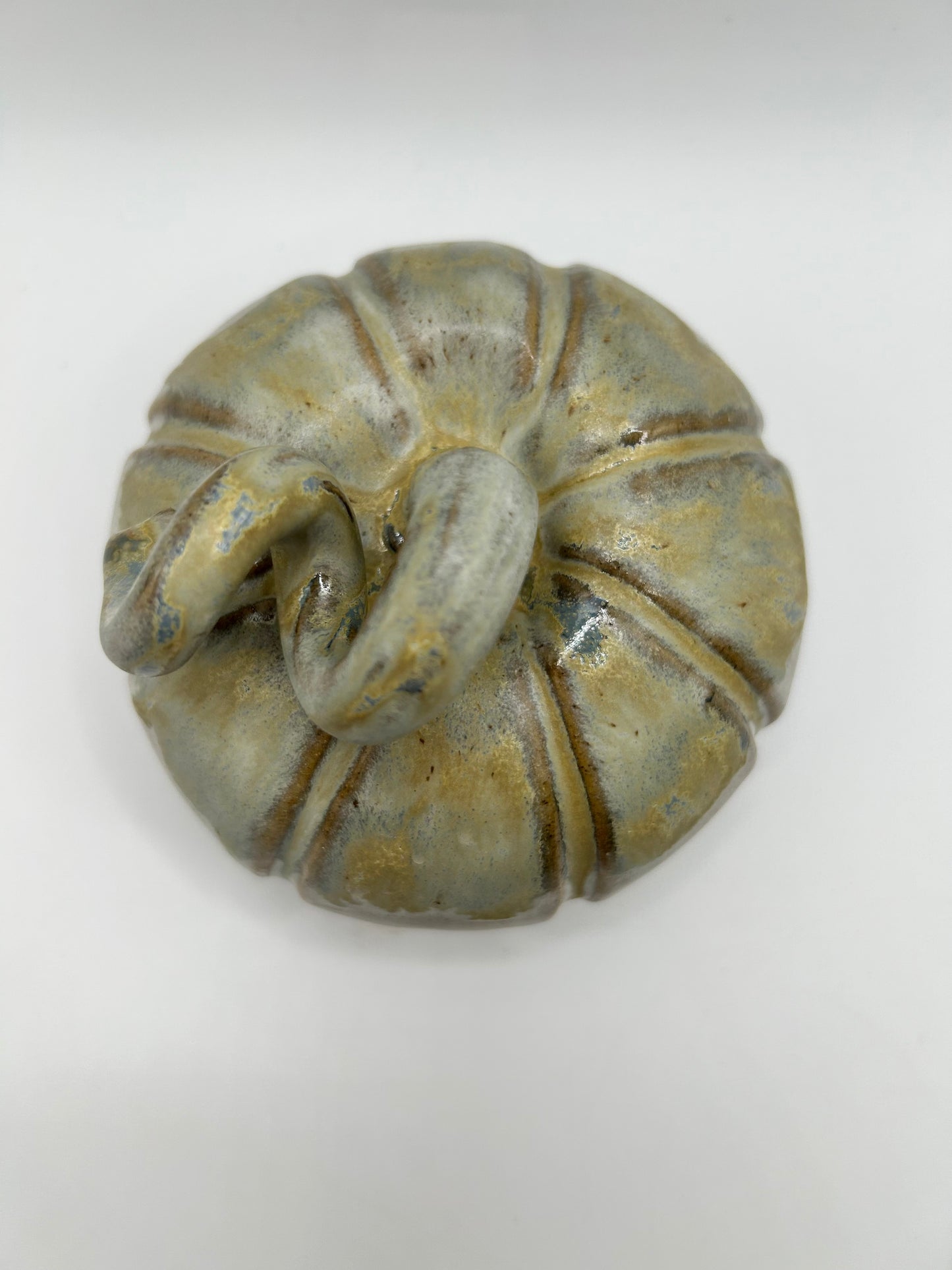 Pumpkin #10- Large Alabaster and Smoke