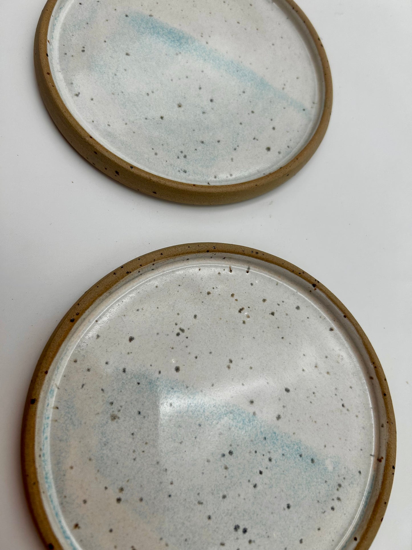 Set of Two Coasters - Blue Spot
