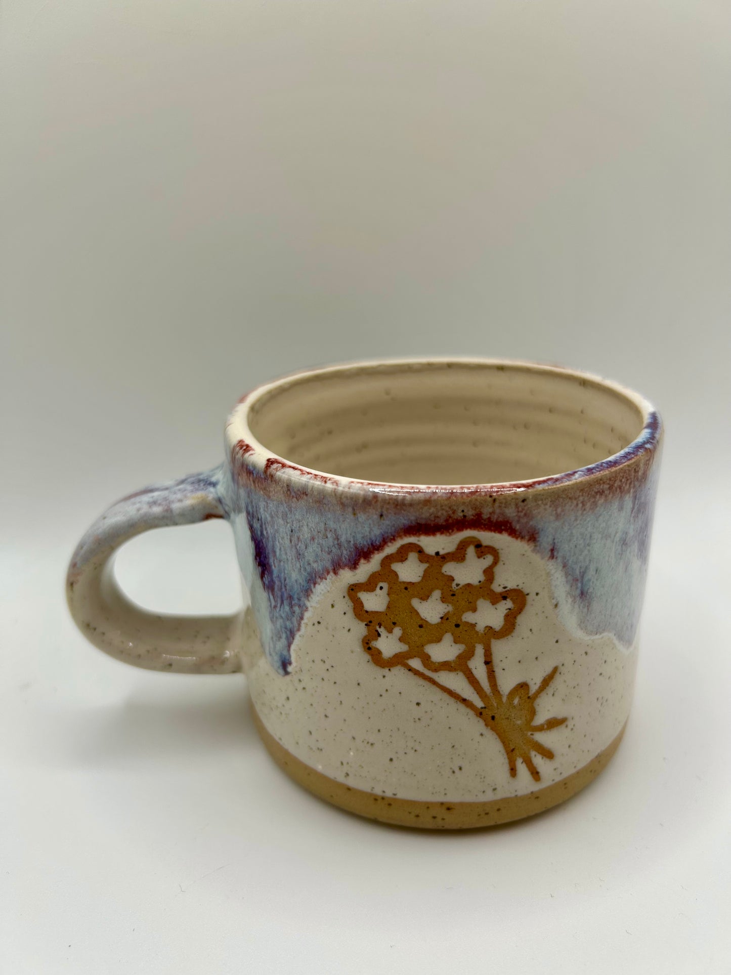 Medium Mug - Reactive Glaze - Bouquet