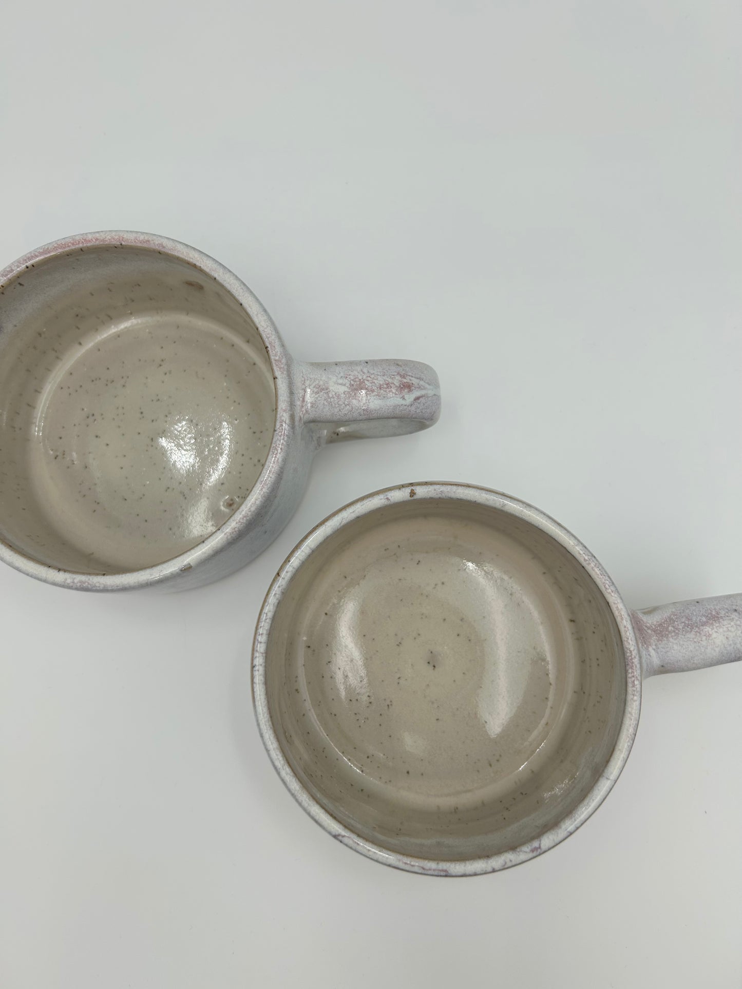 Flat White Mug - Low and Wide Stoneware Mug - Various Colours