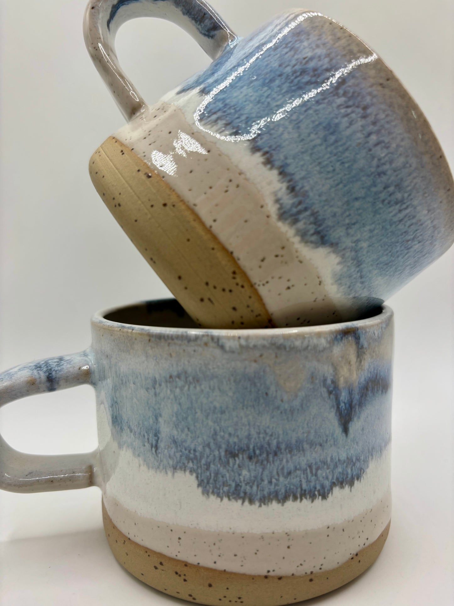 Medium Mug - Reactive Glaze - Blue Sea
