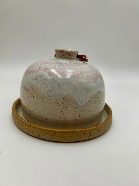 Butter Dish - Rose Pink