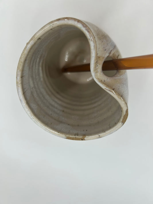 SECOND Cup with Straw Hole + Glass Straw - Iron
