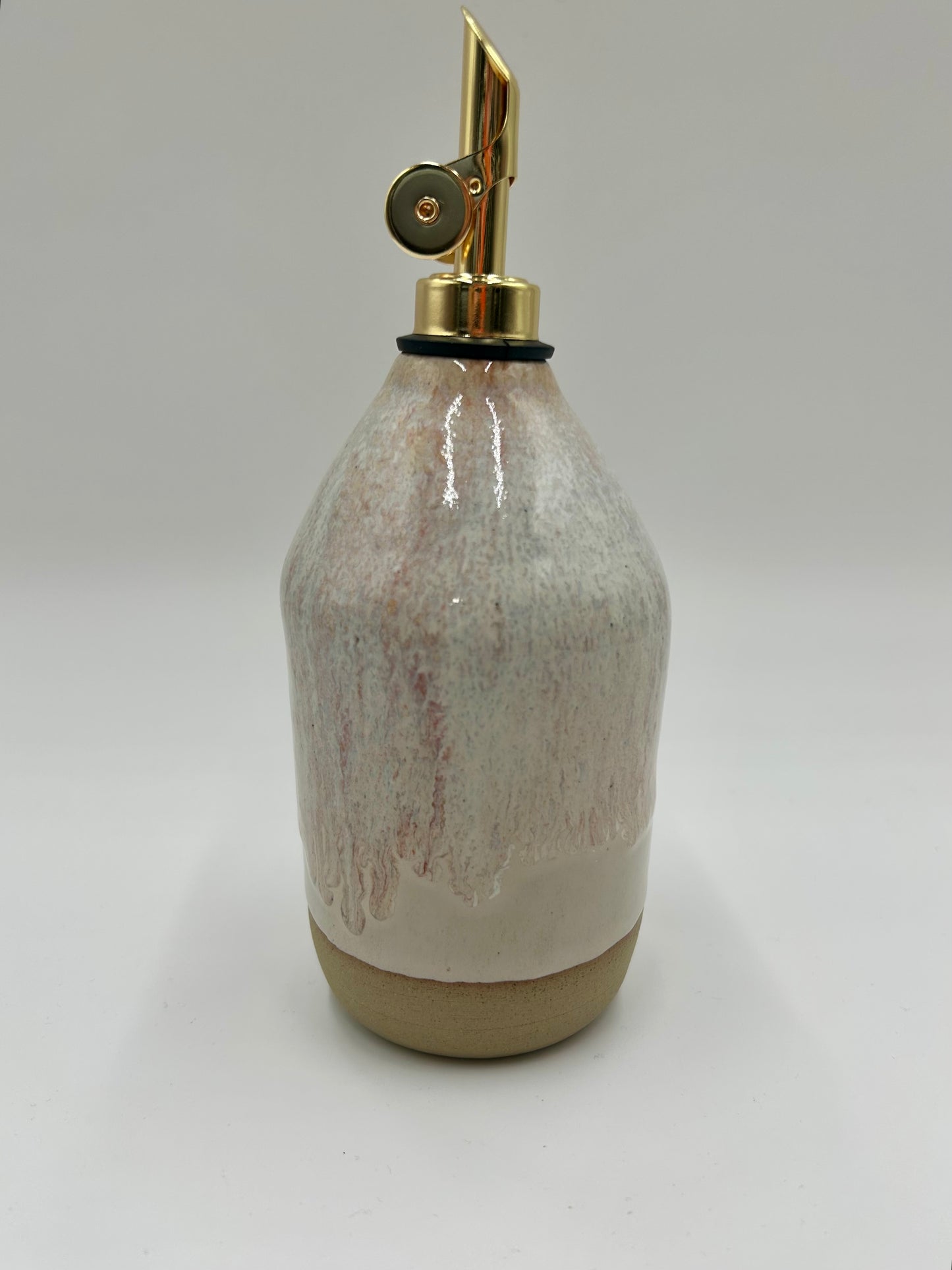 Olive Oil Pourer - Pink Speckle