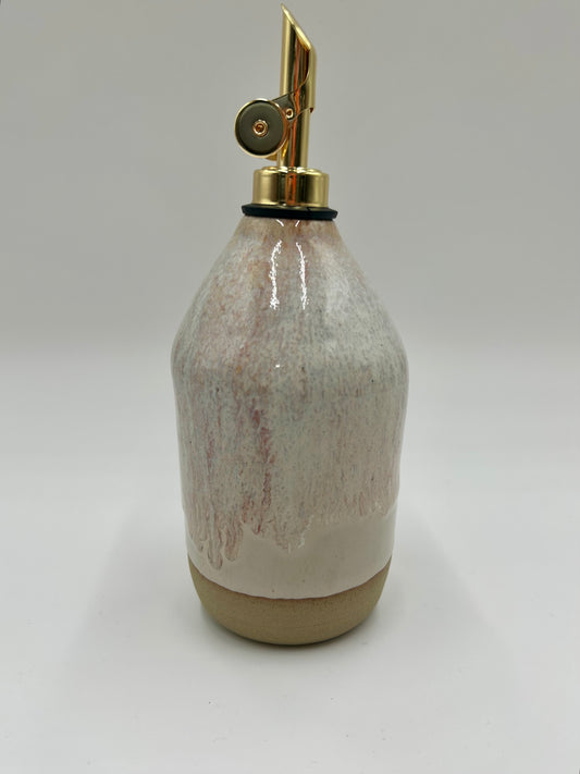 Olive Oil Pourer - Pink Speckle