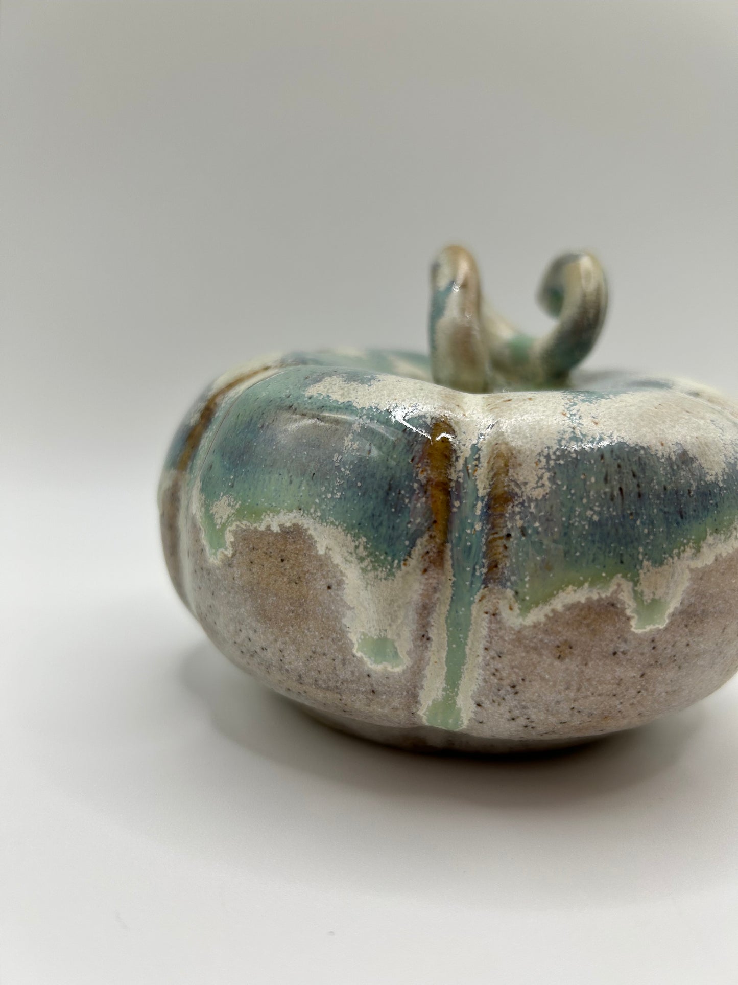 Pumpkin #13 - Large Green Tea and Alabaster