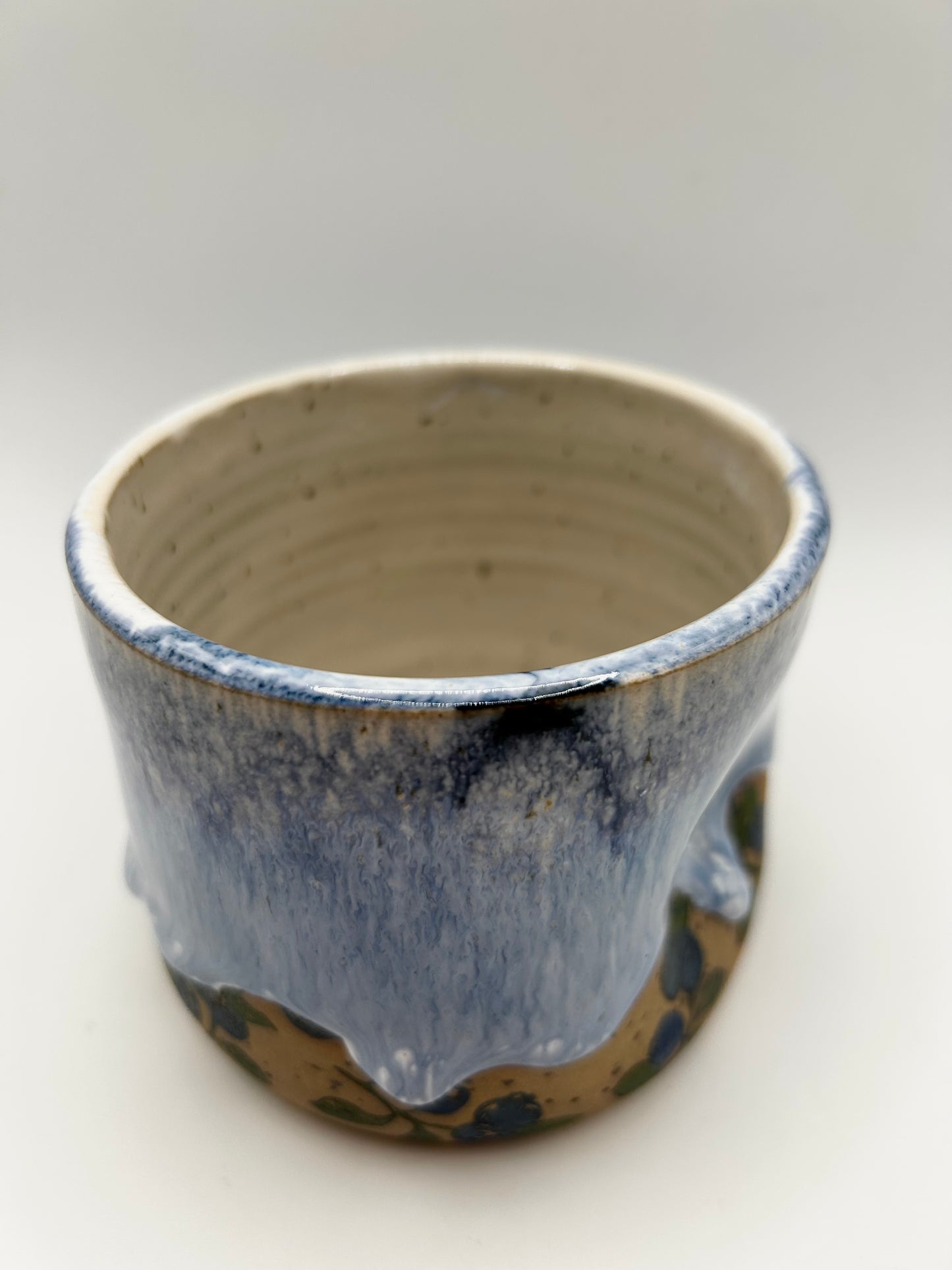 Fruity Handle Less Mug - Blueberries