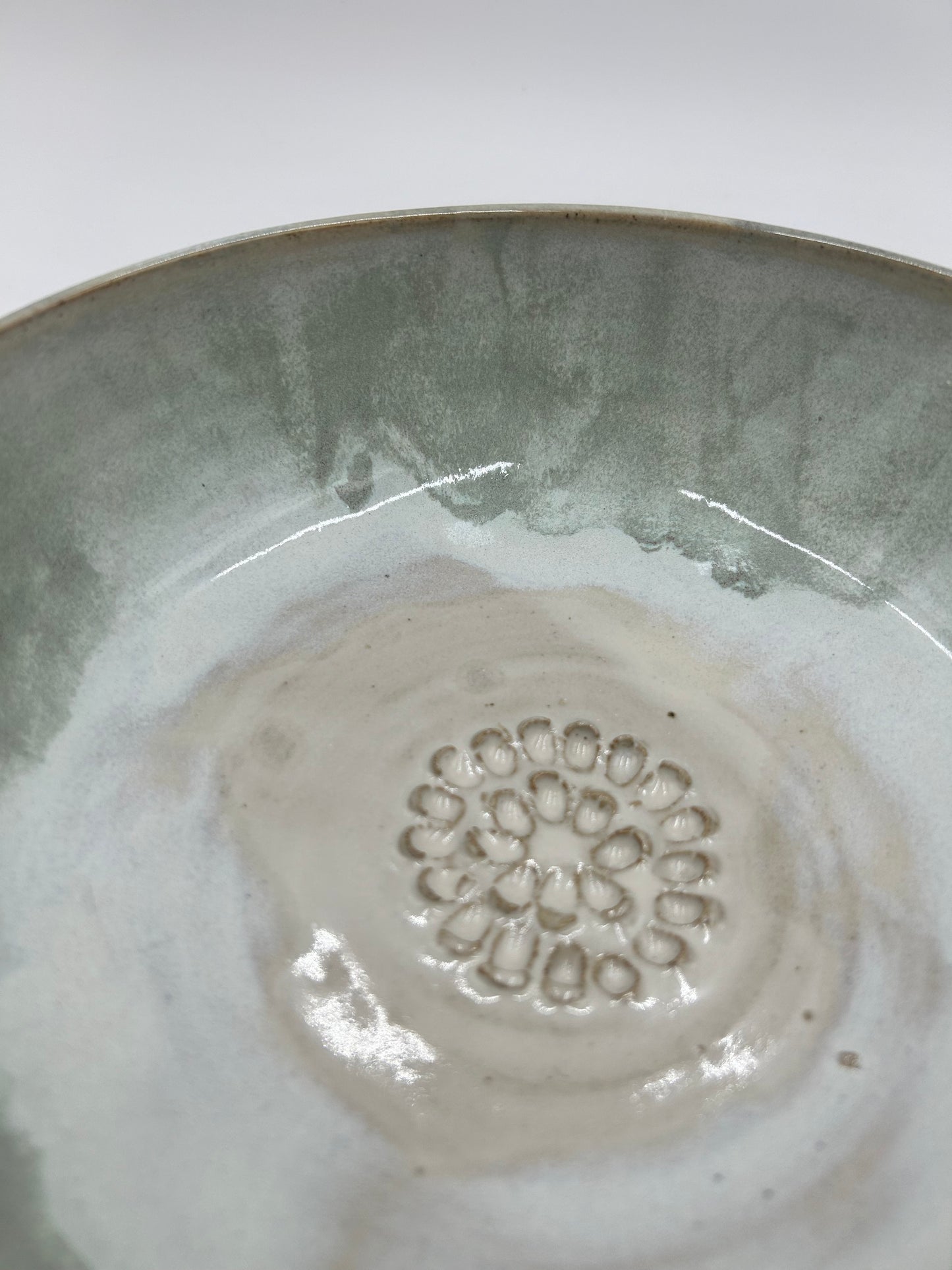 Prep + Salad Bowl with Garlic Grater - Sage