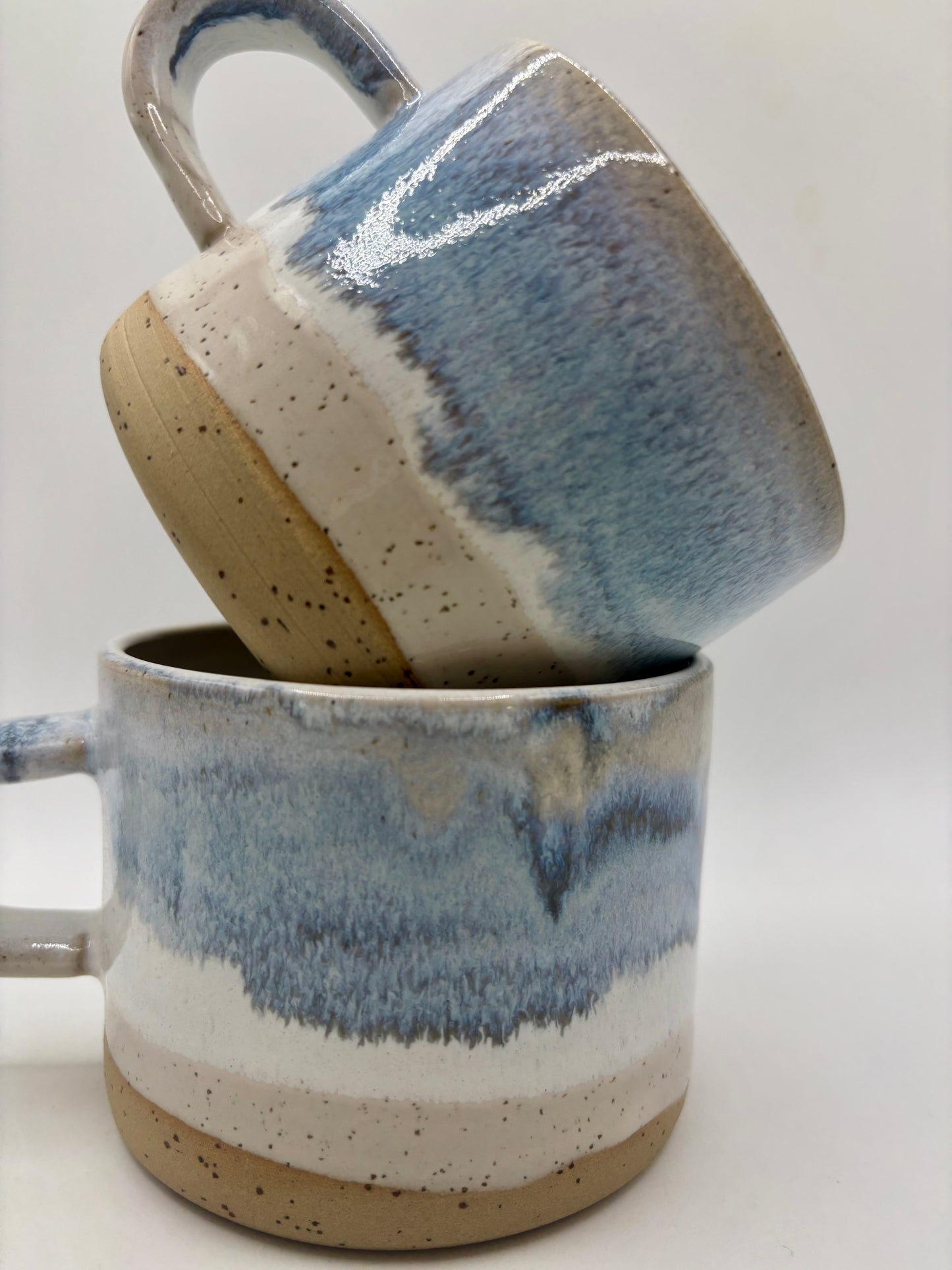 Medium Mug - Reactive Glaze - Blue Sea