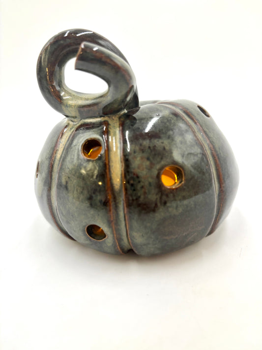 Pumpkin Luminary - Dark Blue/ Green - Small