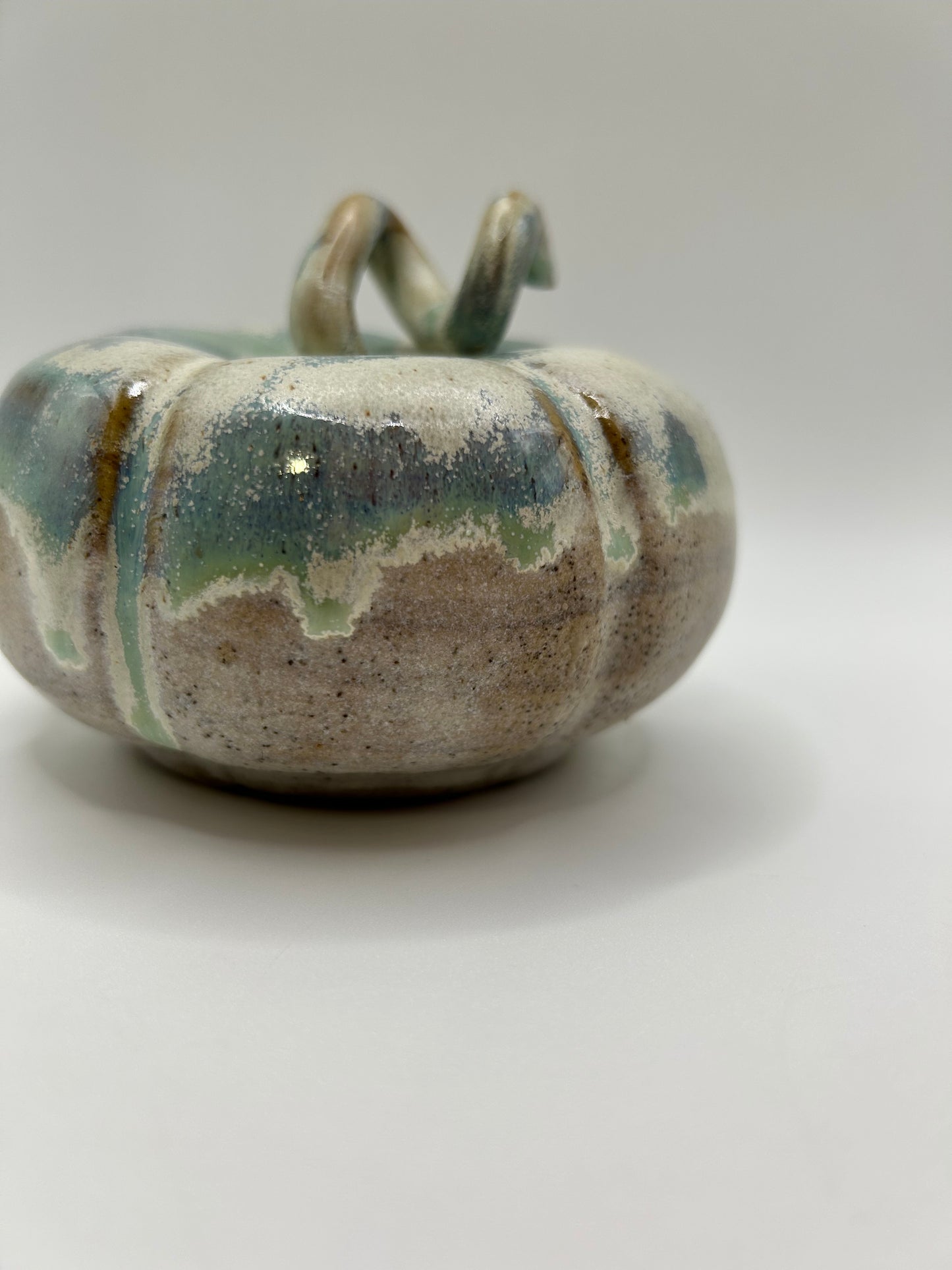 Pumpkin #13 - Large Green Tea and Alabaster