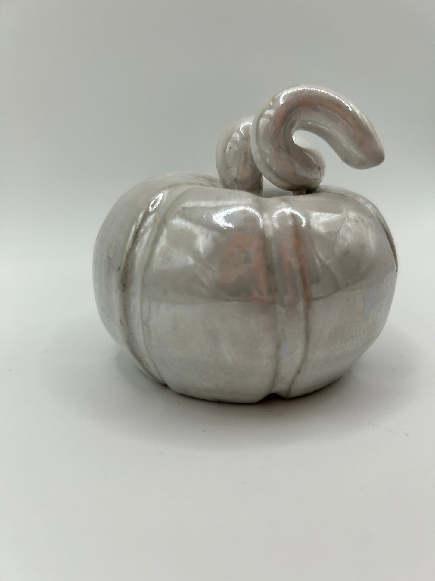 Pumpkin #1 - Small White Mother of Pearl