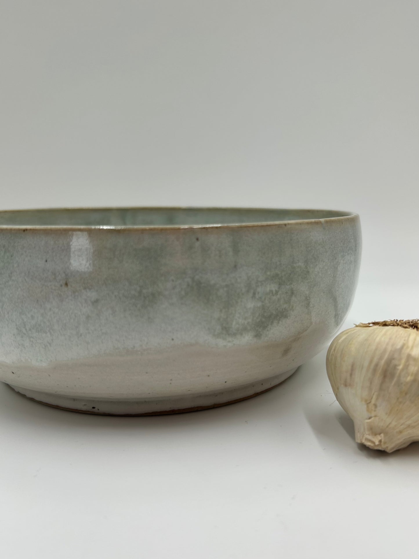 Prep + Salad Bowl with Garlic Grater - Sage