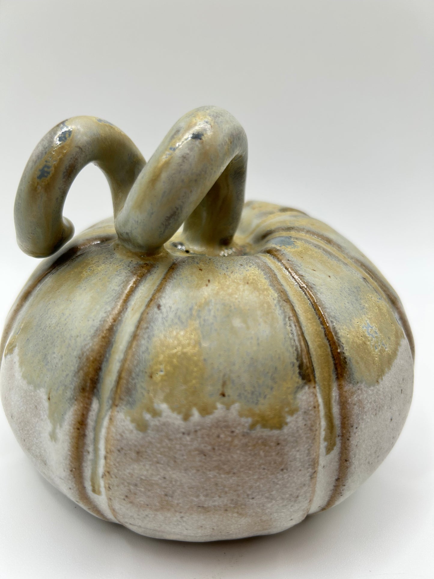 Pumpkin #10- Large Alabaster and Smoke