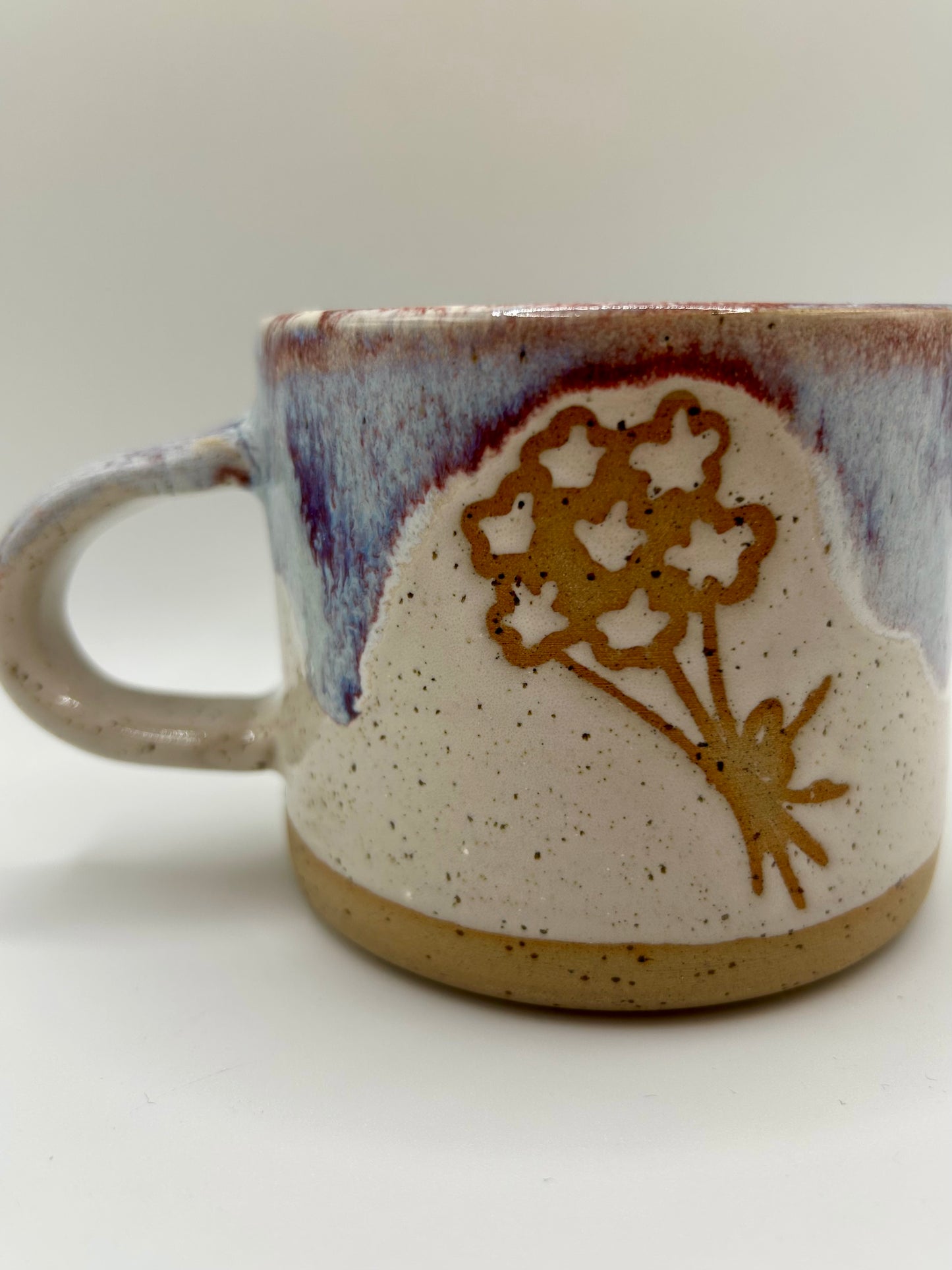 Medium Mug - Reactive Glaze - Bouquet