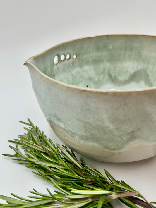 Prep + Marinade Bowl with Herb Stripper, Garlic Grater - Sage