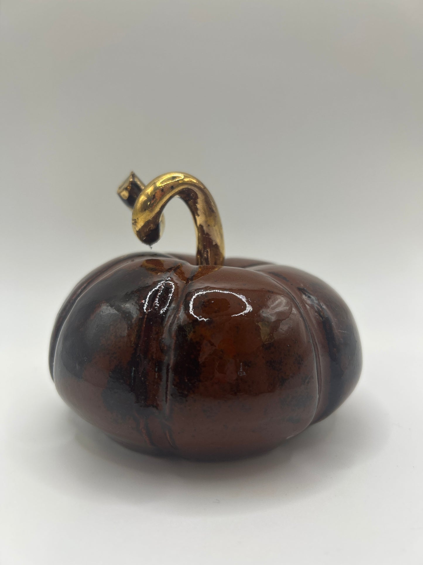 Pumpkin #28 - Medium Burnt Orange and Gold
