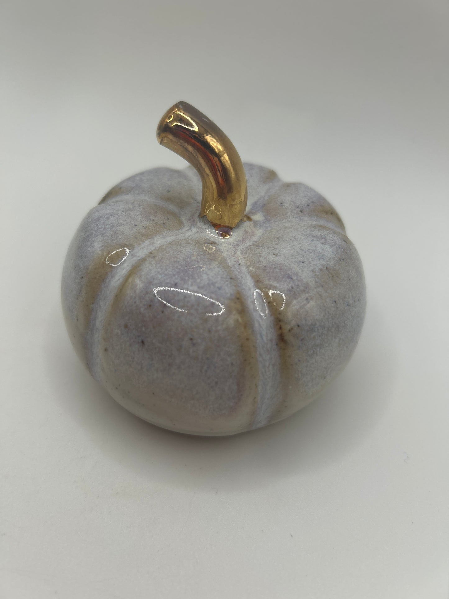 Pumpkin #23 - Small Lavender and Gold