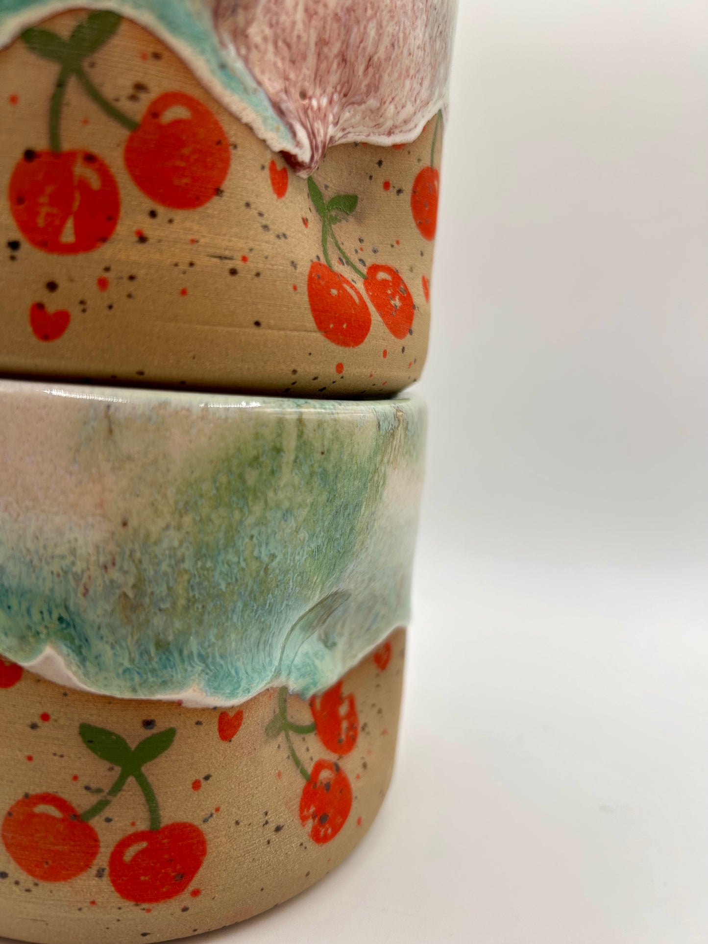 Fruity Handle Less Mug - Cherries