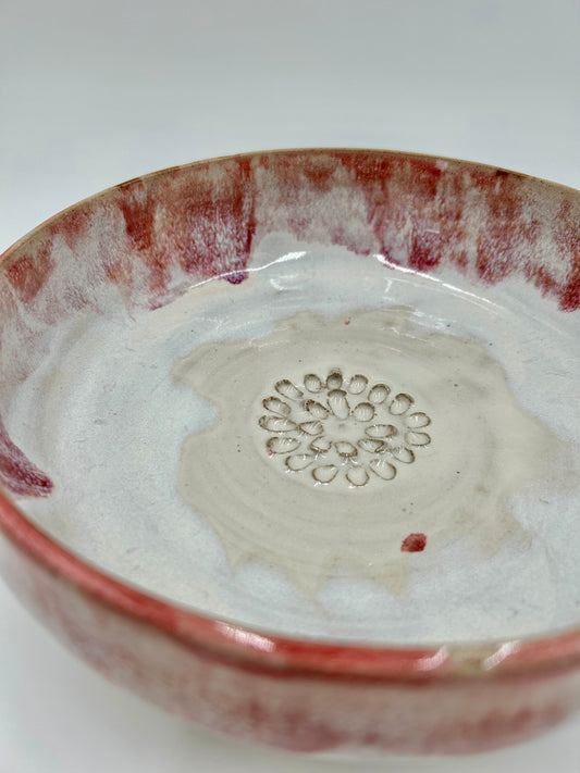 Prep + Salad Bowl with Garlic Grater - Plum