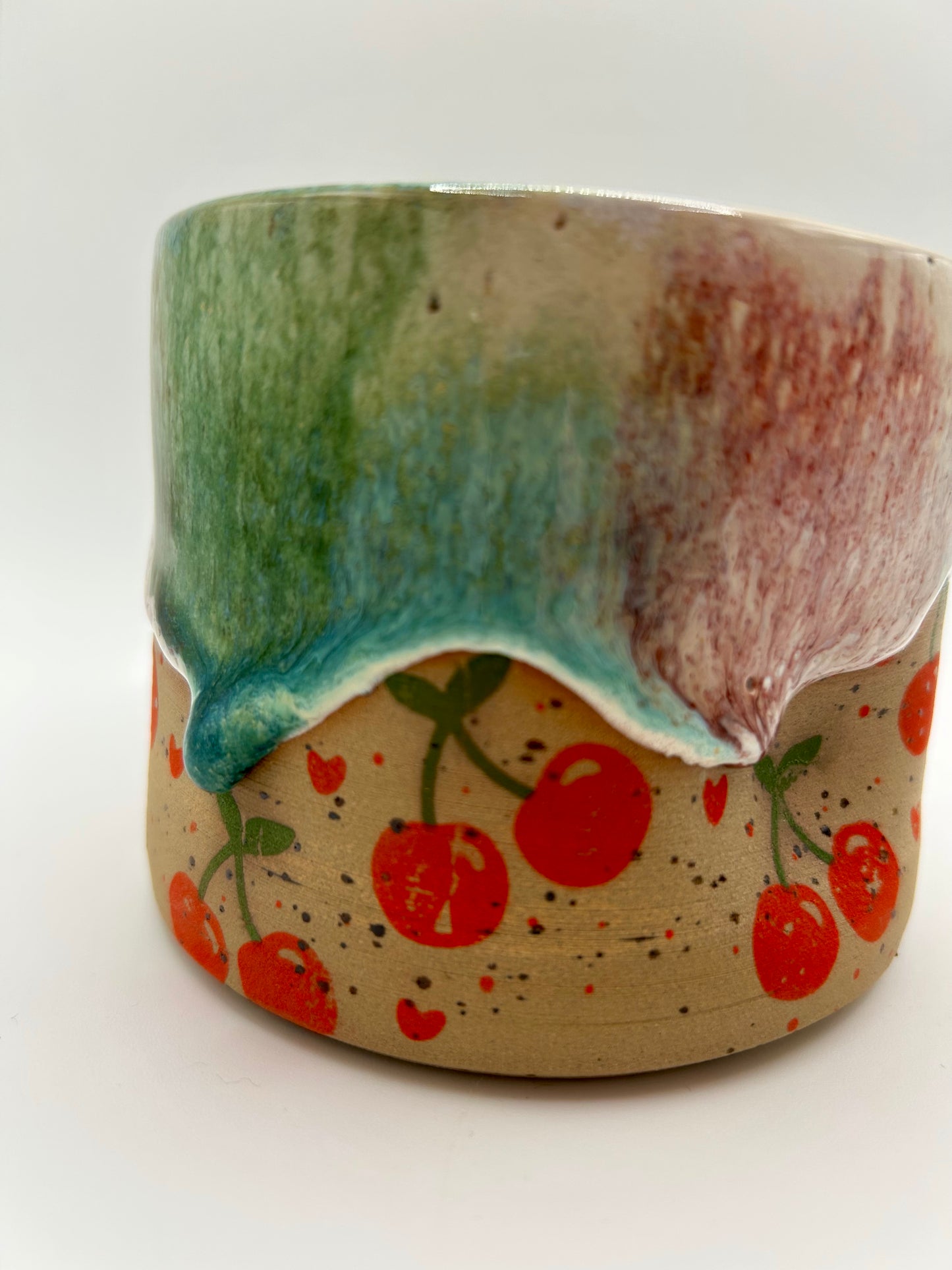 Fruity Handle Less Mug - Cherries