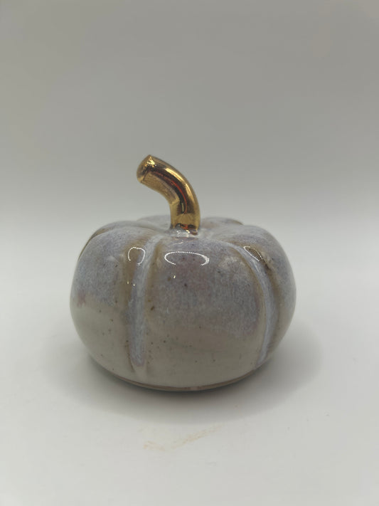 Pumpkin #23 - Small Lavender and Gold