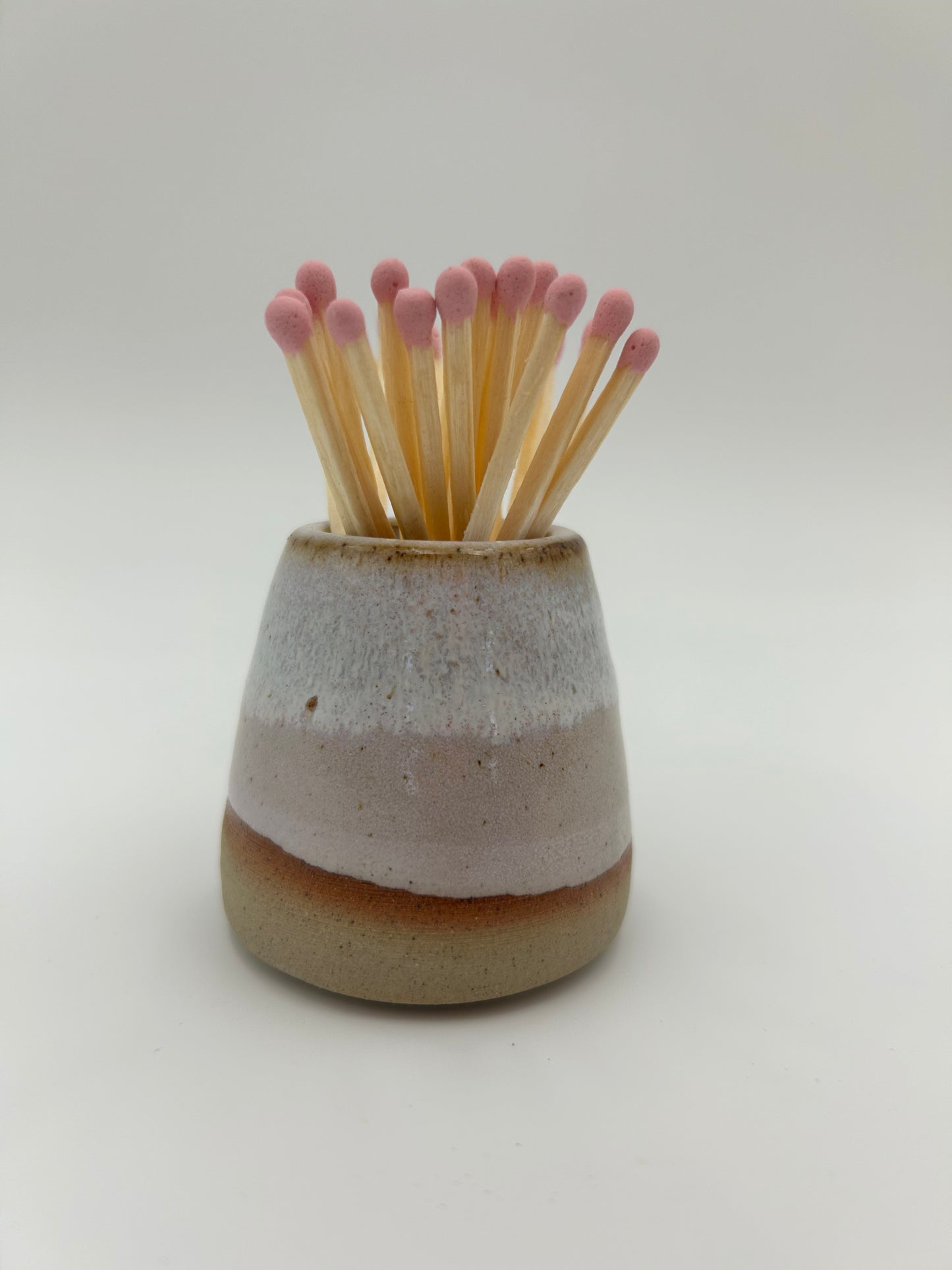Matchstick Holder with Strike Pad - Various Colours