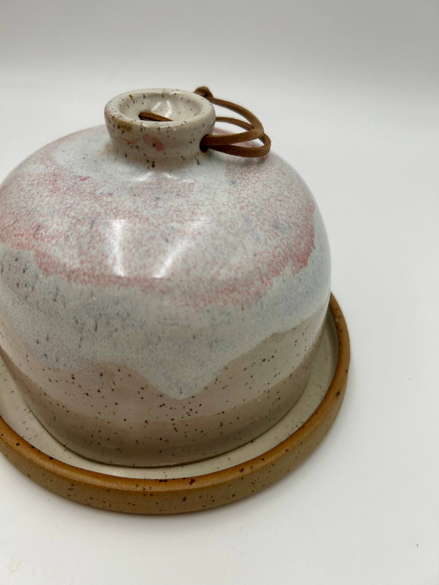 Butter Dish - Rose Pink