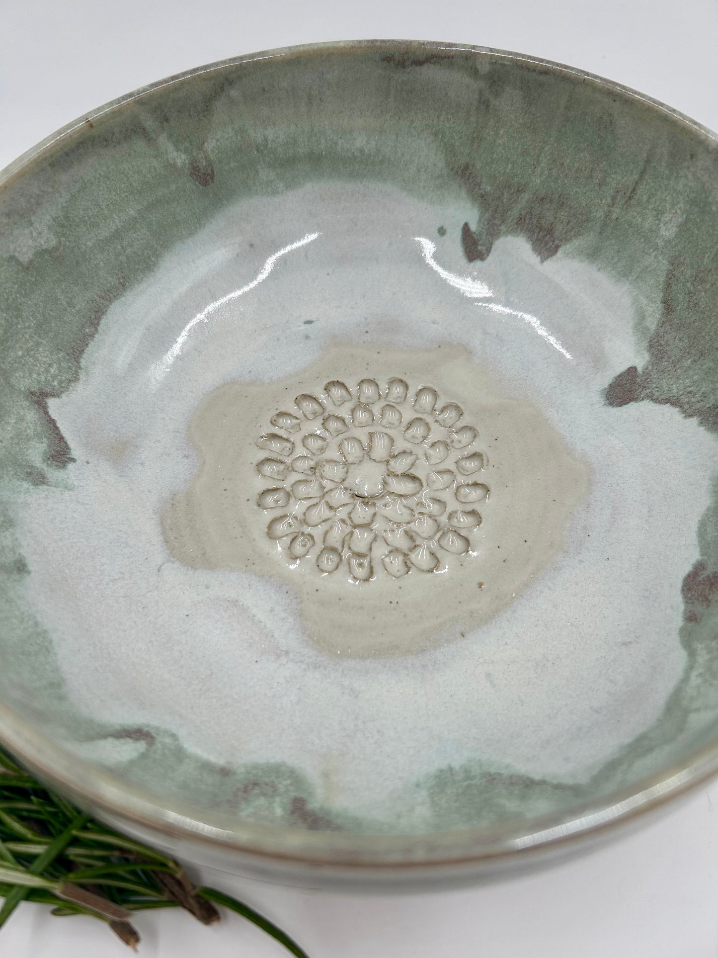 Prep + Salad Bowl with Herb Stripper, Garlic Grater - Sage