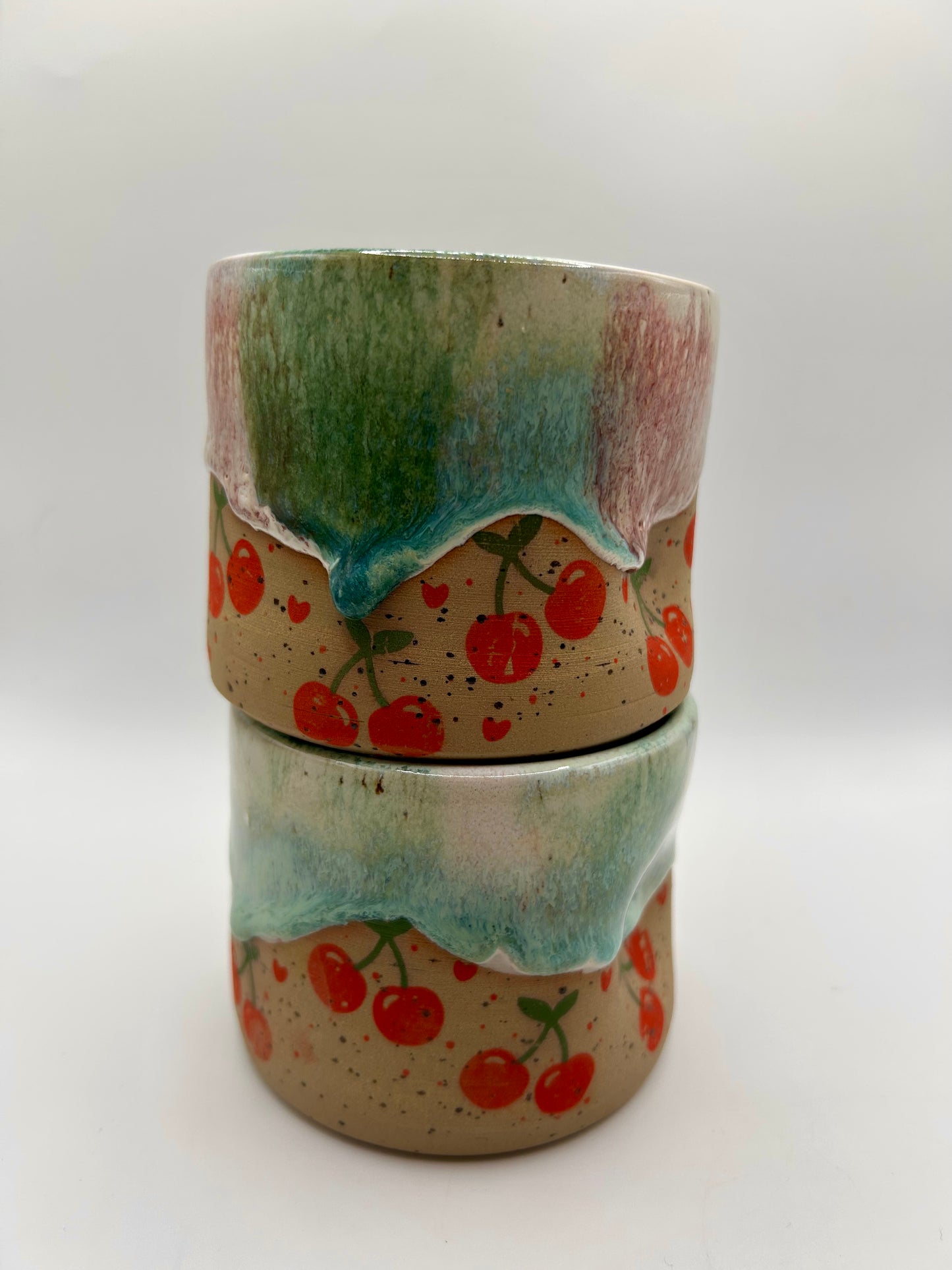 Fruity Handle Less Mug - Cherries