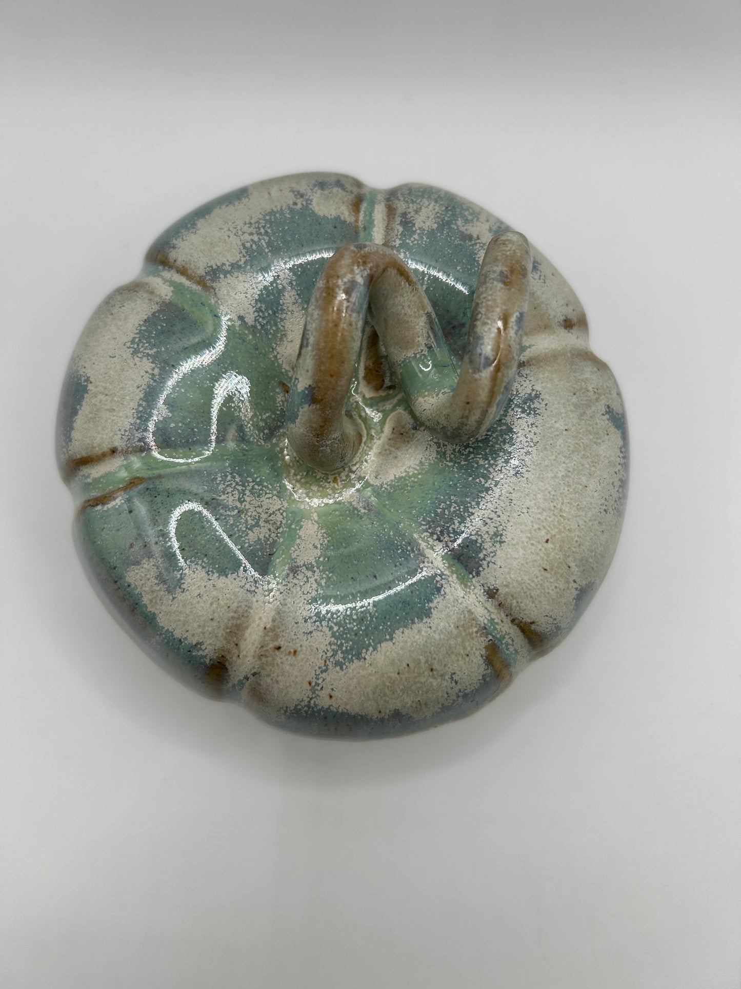 Pumpkin #13 - Large Green Tea and Alabaster
