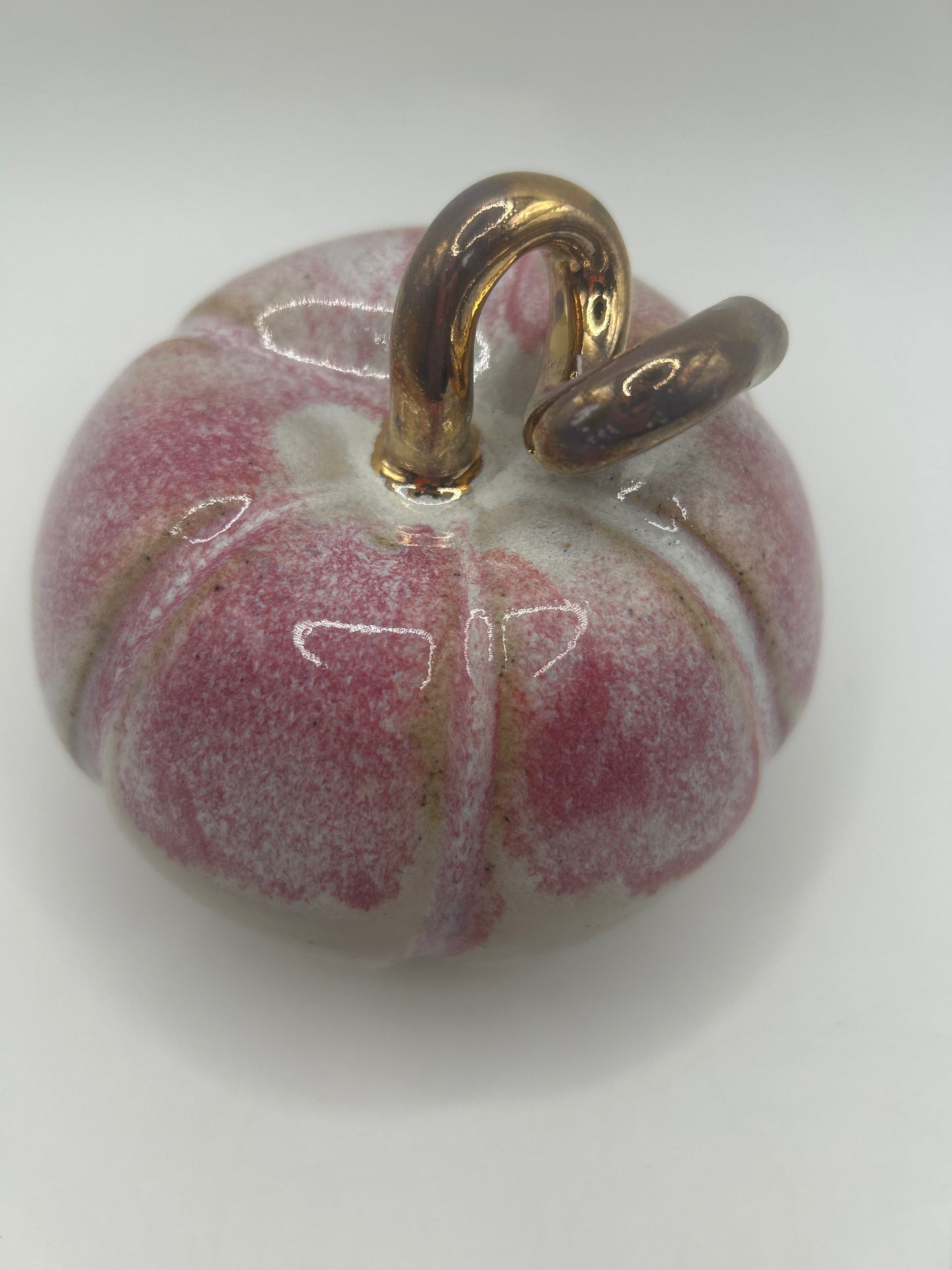 Pumpkin #24 - Large Raspberry and Gold