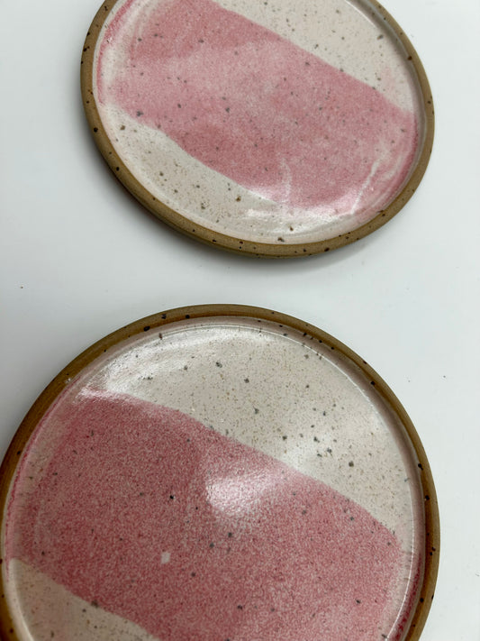 Set of Two Coasters - Pink 2