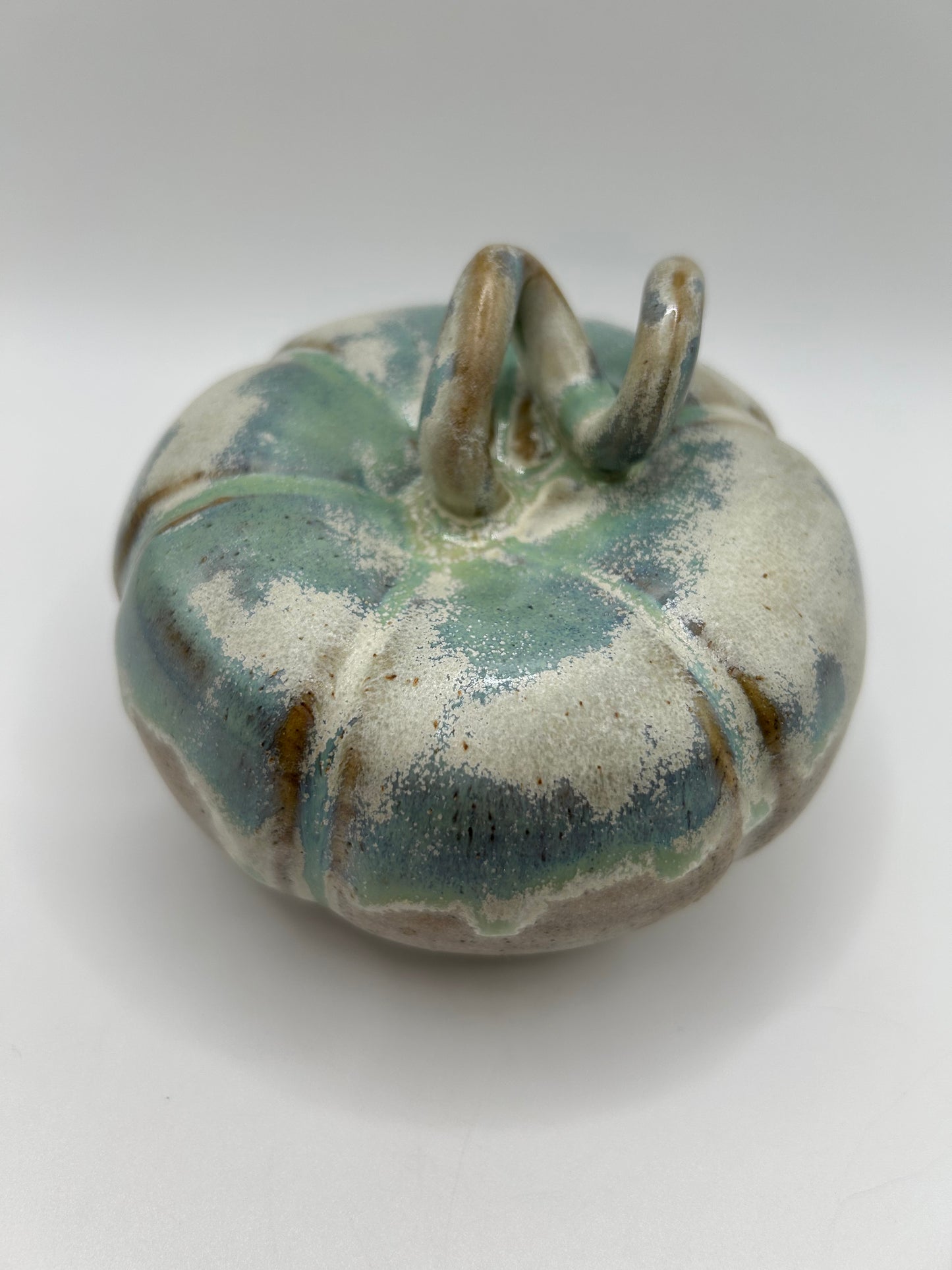Pumpkin #13 - Large Green Tea and Alabaster