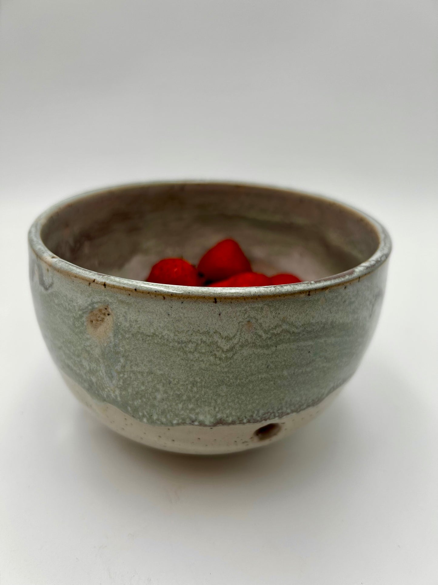 Berry Bowl – Rustic Colander & Fruit Strainer - Sage