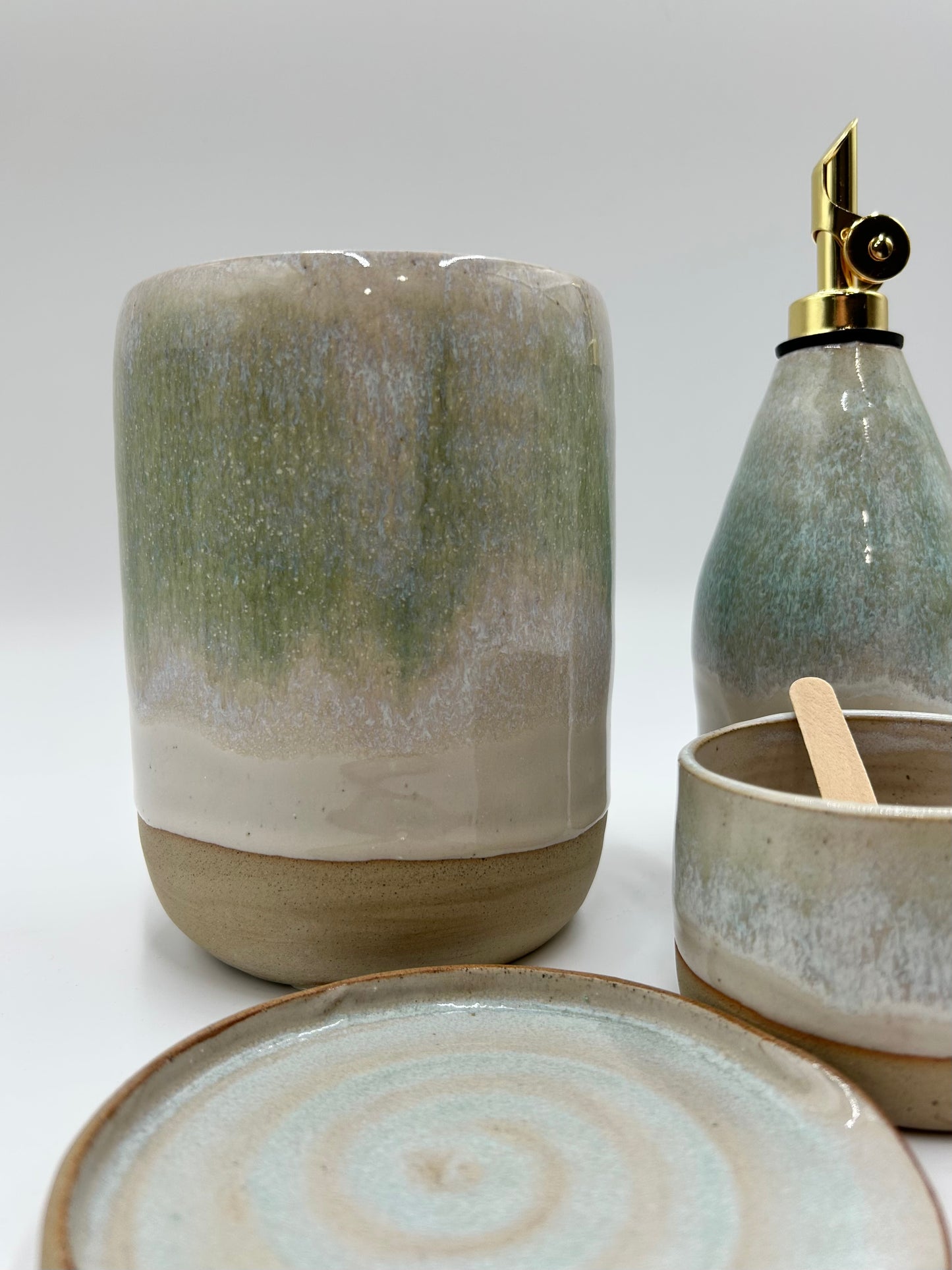 Utensil Pot - Green Tea