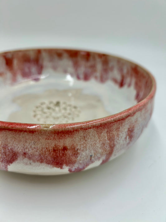 Prep + Salad Bowl with Garlic Grater - Plum