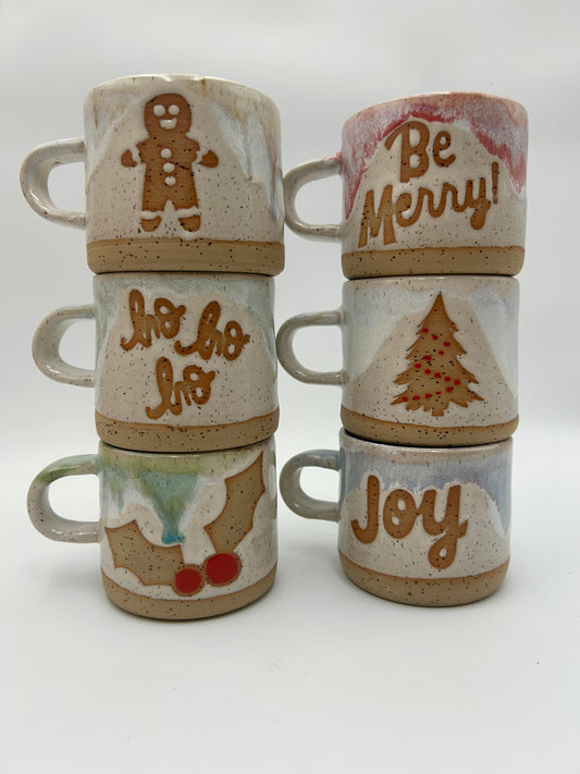 Medium Mug – Christmas Themed - Choose your own glaze