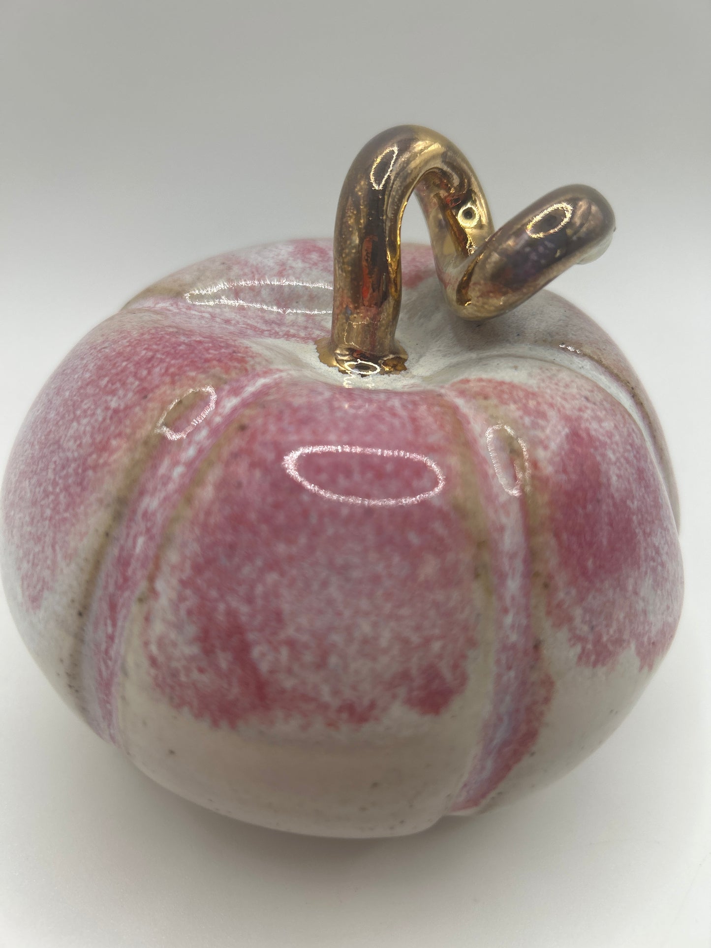 Pumpkin #24 - Large Raspberry and Gold