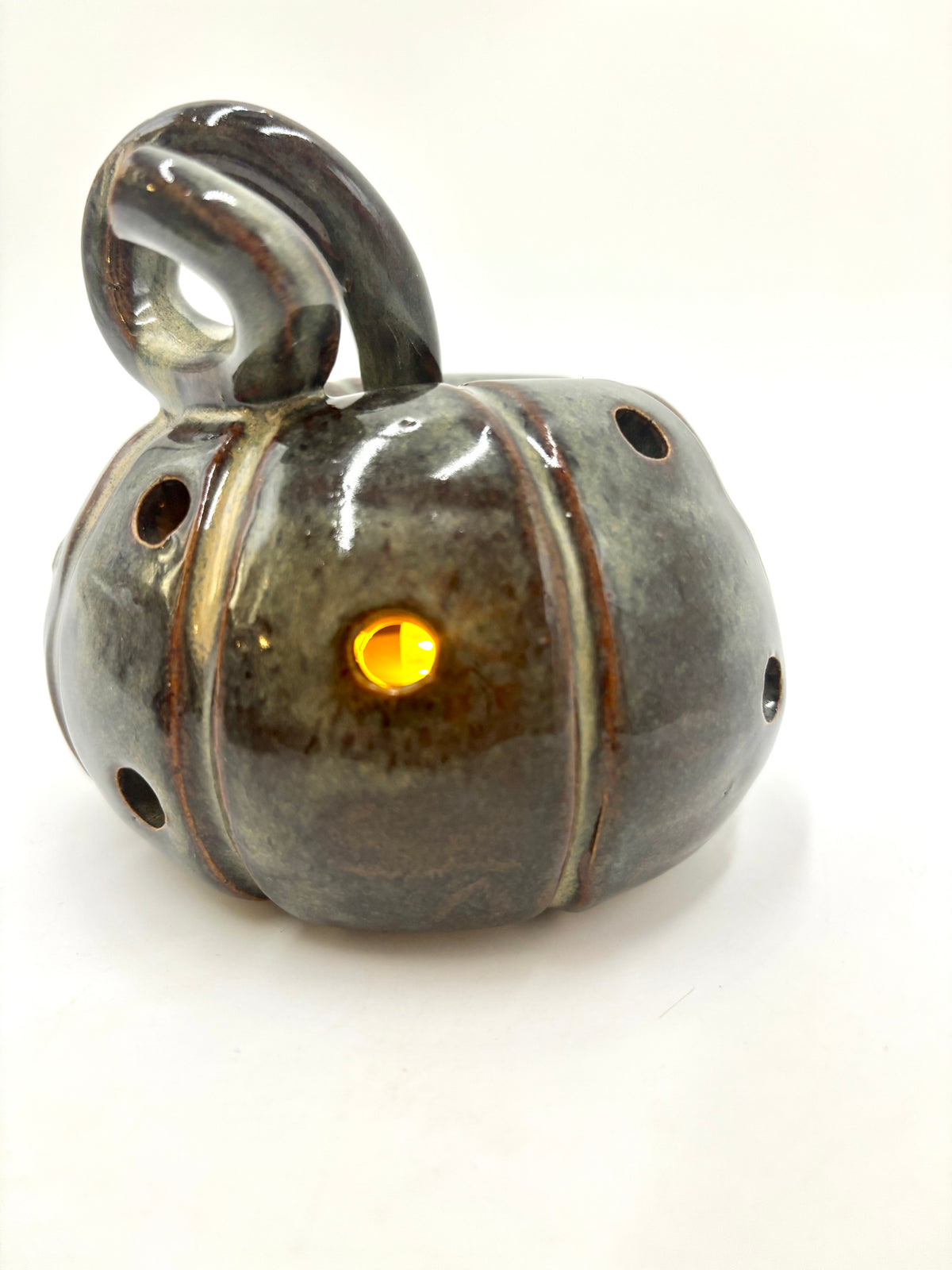 Pumpkin Luminary - Dark Blue/ Green - Small