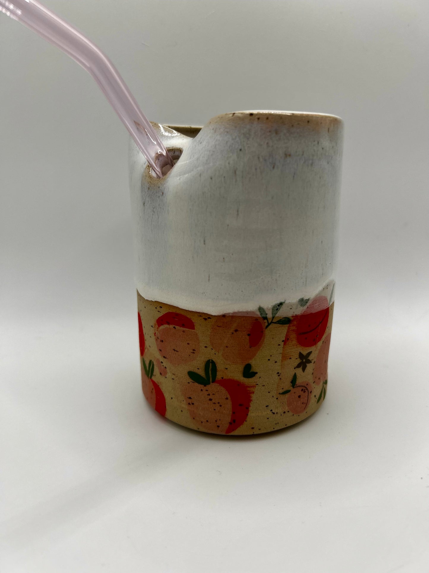 Fruity Straw Cup - Peaches and Cream