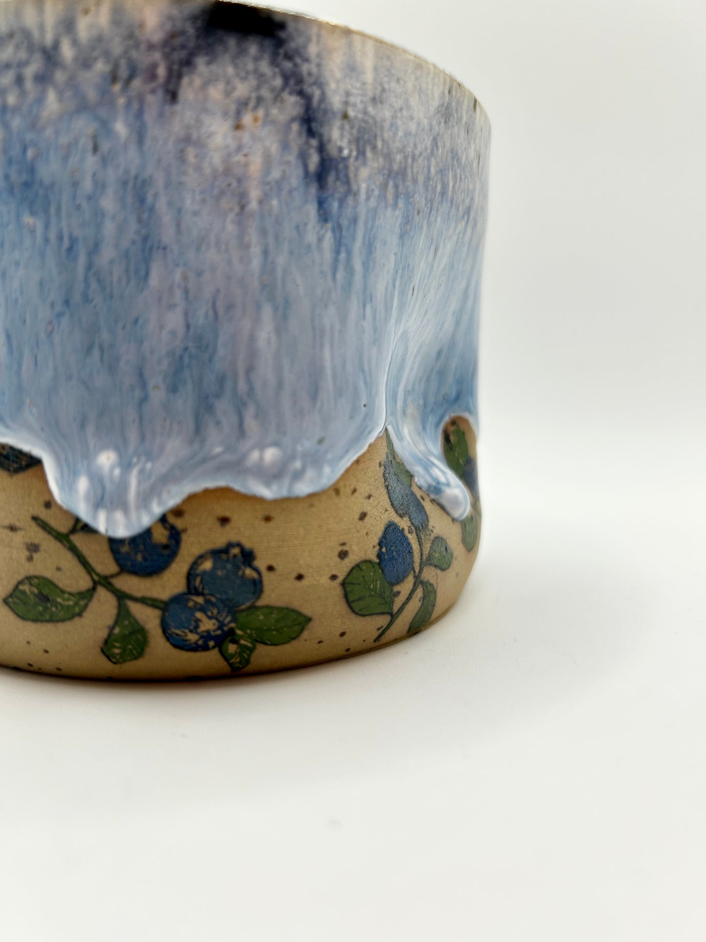 Fruity Handle Less Mug - Blueberries