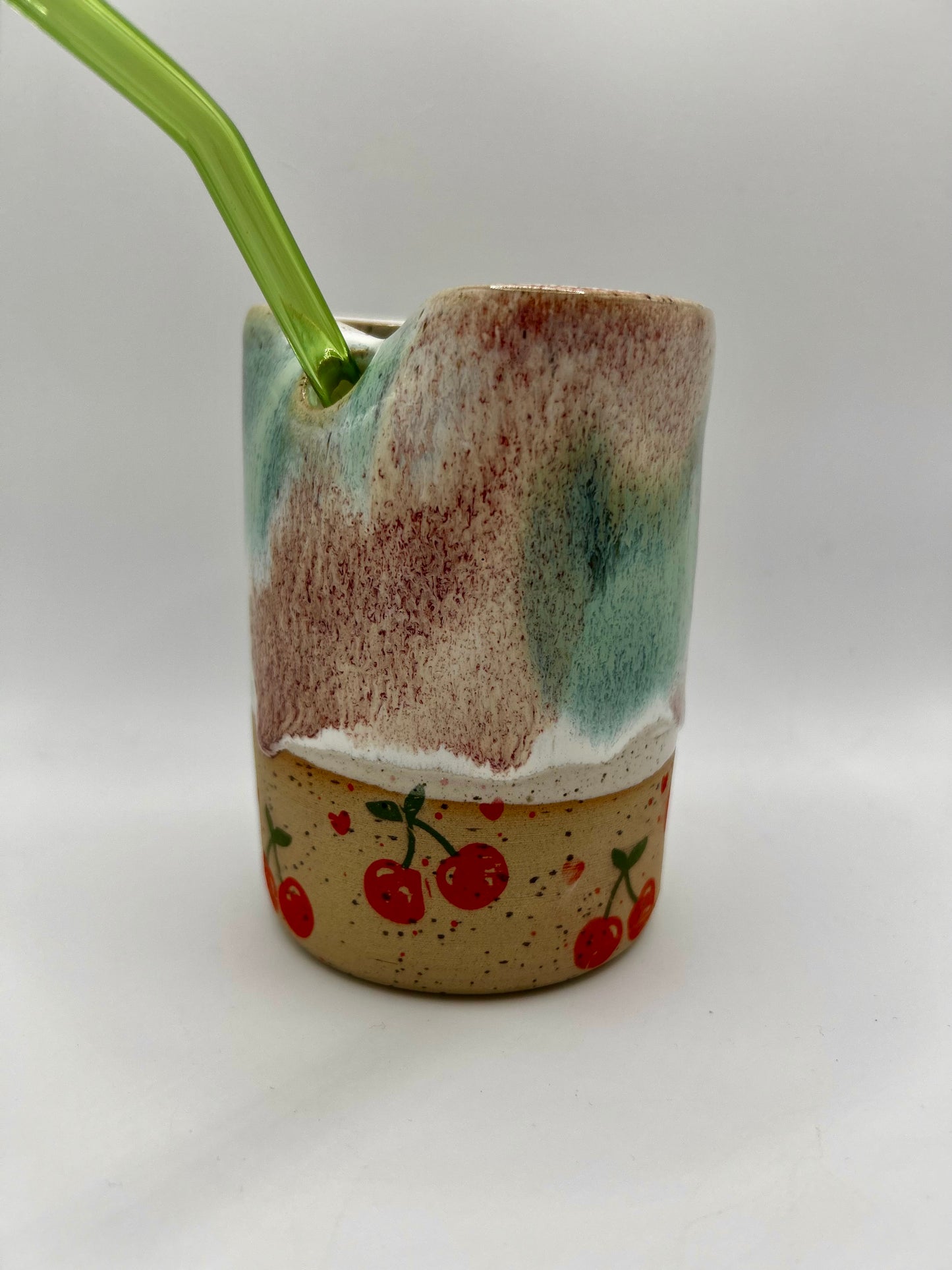 Fruity Straw Cup - Cherries