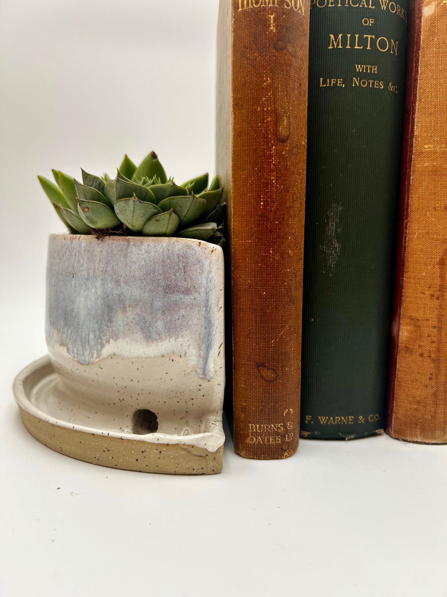 Bookend / Windowsill Planter - Autumn Purple