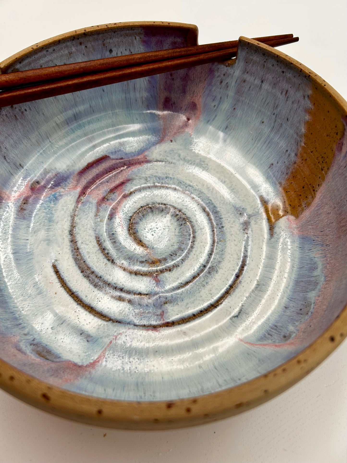 Ramen Bowl - Pink Swirl