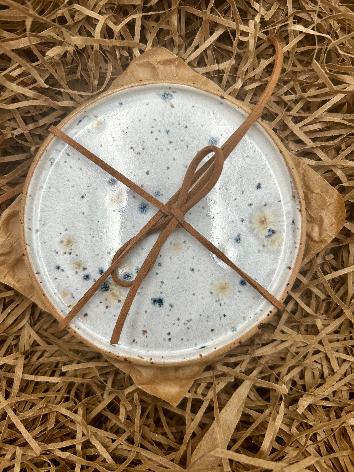 Set of Two Coasters - Blue Spot