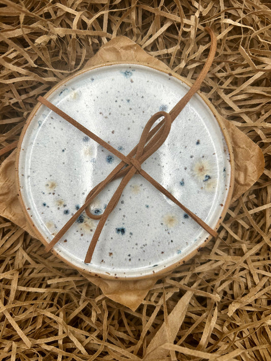 Set of Two Coasters - Blue Spot