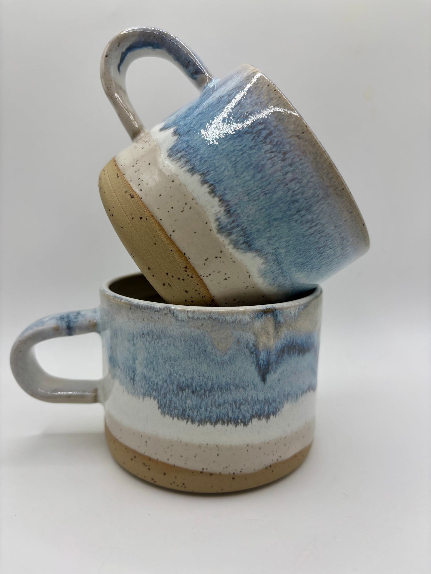 Medium Mug - Reactive Glaze - Blue Sea